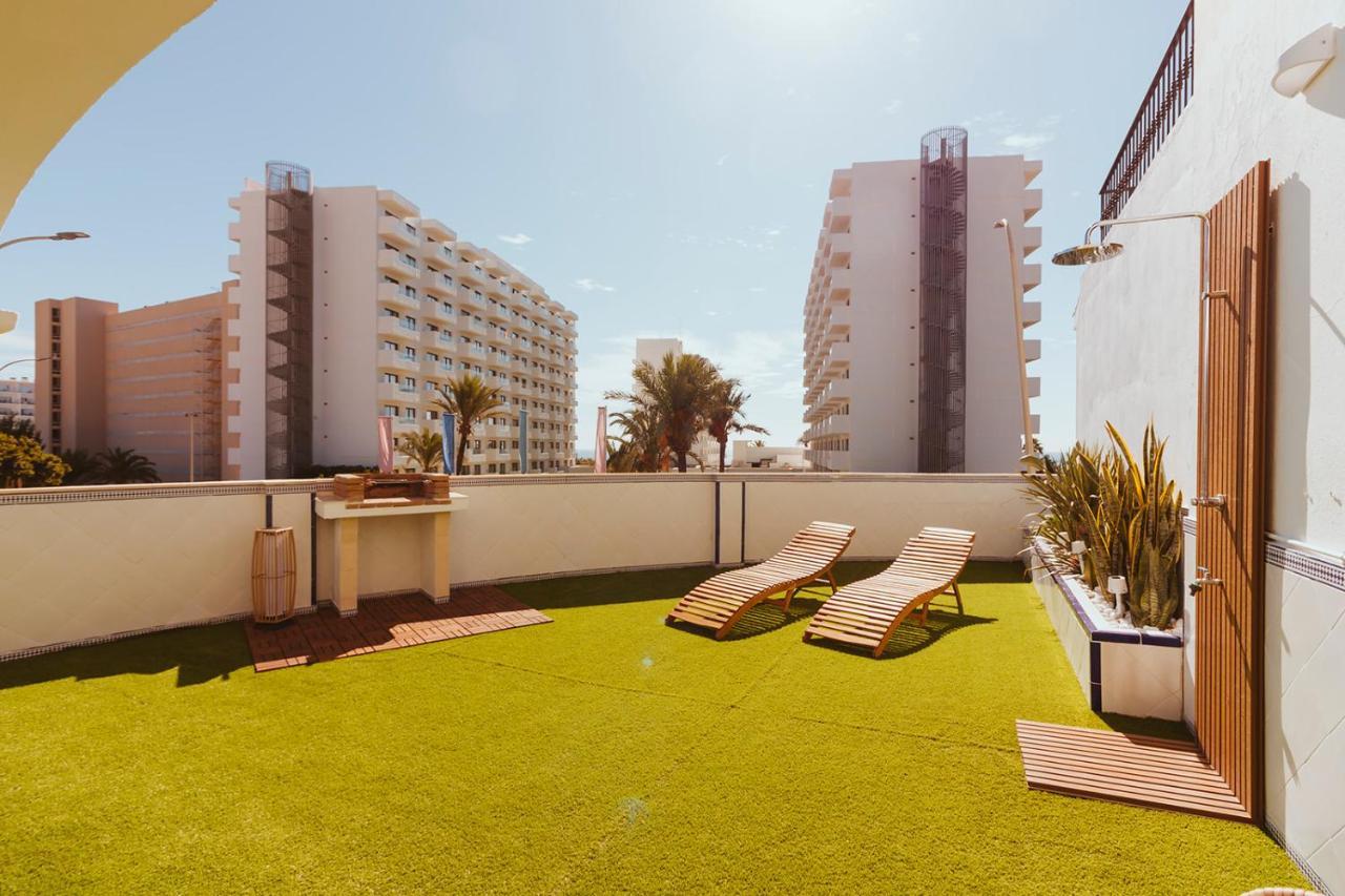 Apartamento Con Gran Terraza Junto A La Playa 토레몰리노스 외부 사진